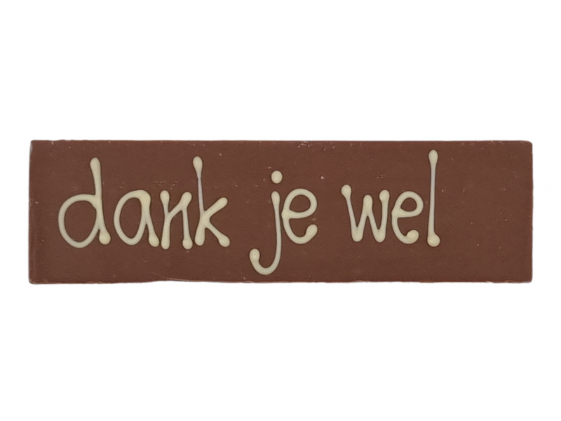 Chocolade Reep Dank Je Wel